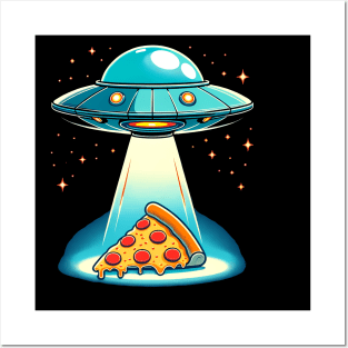 Funny Pizza Ufo, Pizza Lover Posters and Art